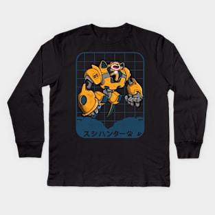 Mecha Sushi Hunter Kids Long Sleeve T-Shirt